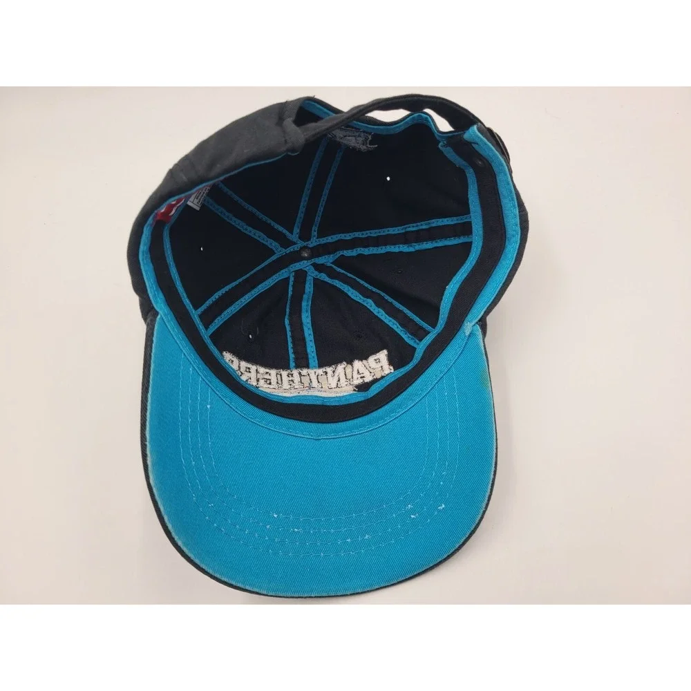 Youth Carolina Panthers Reebok Strapback Adjustable Hat Cap NFL‎ Football Black